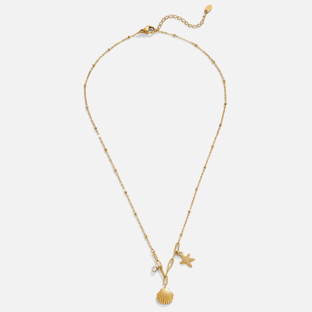 Collana Conchiglia e Stella Marina Dorata