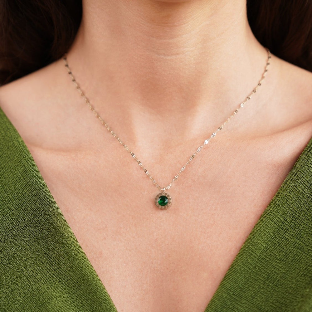 Collana Cristallo Verde Athena