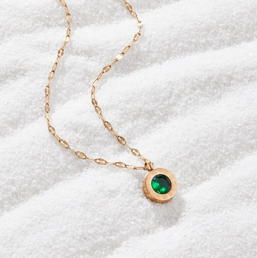 Collana Cristallo Verde Athena