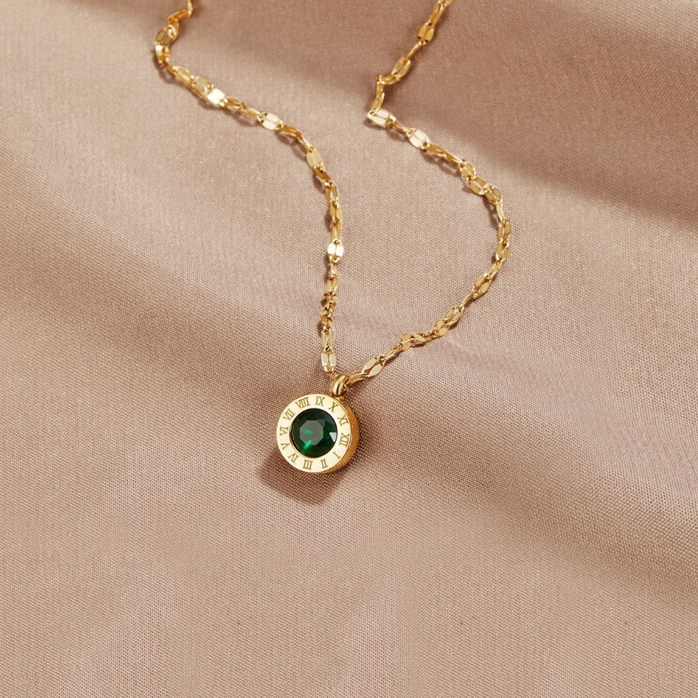 Collana Cristallo Verde Athena