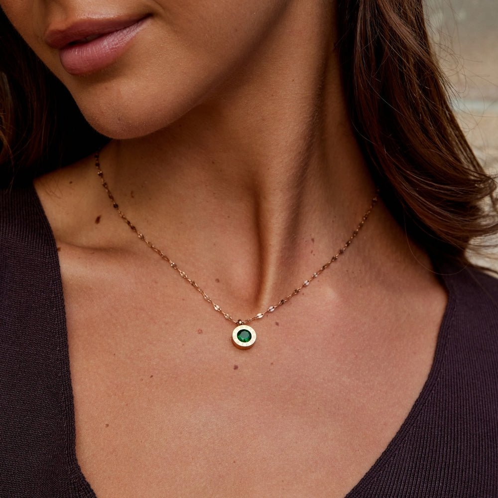Collana Cristallo Verde Athena