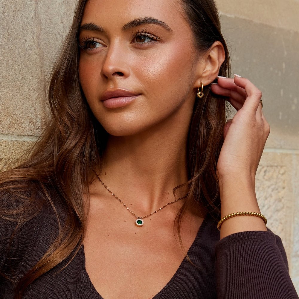 Collana Cristallo Verde Athena