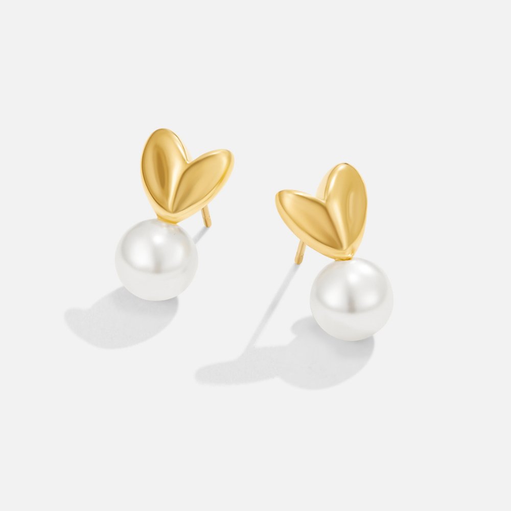 Orecchini Cuore e Perla