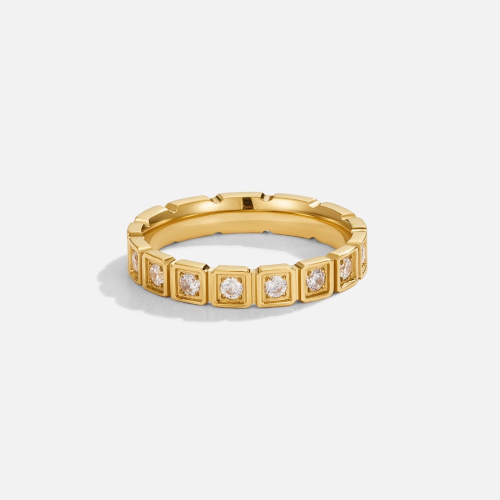 Anello Cristallo Hera Oro