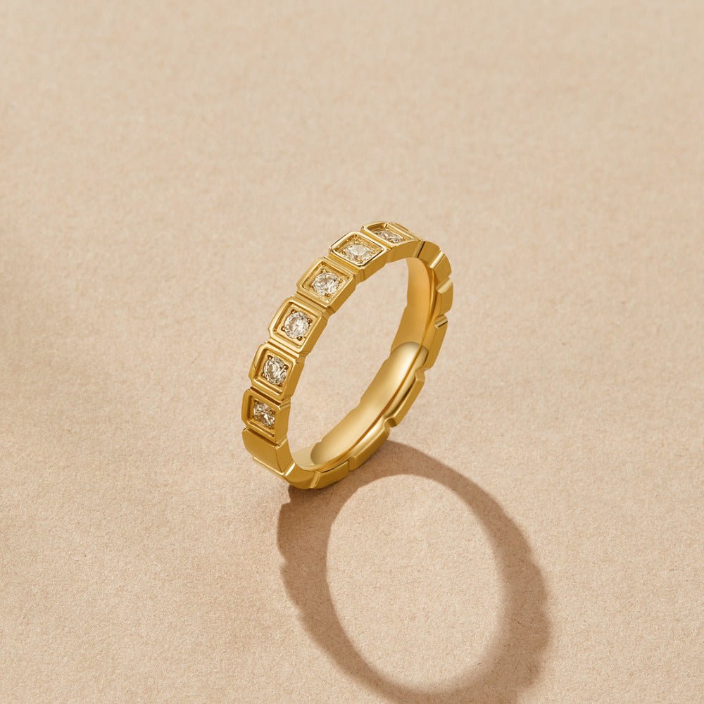 Anello Cristallo Hera Oro