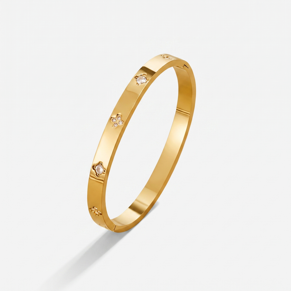 Bangle Clover Oro