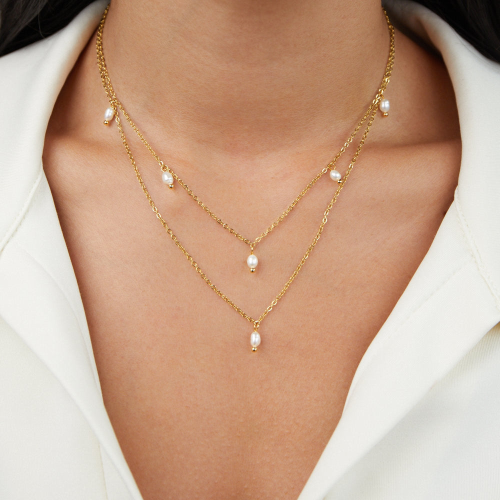 Collana a Strati con Perla Kayla
