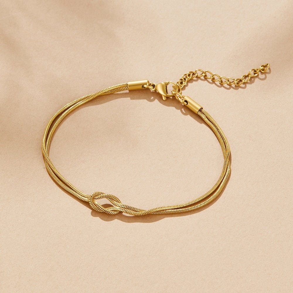 Bracciale a Catena Annodato Oro