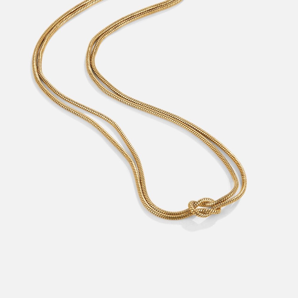 Collana a Catena Annodata Oro