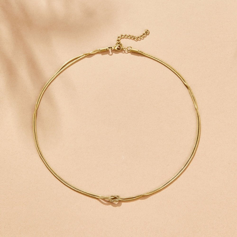 Collana a Catena Annodata Oro