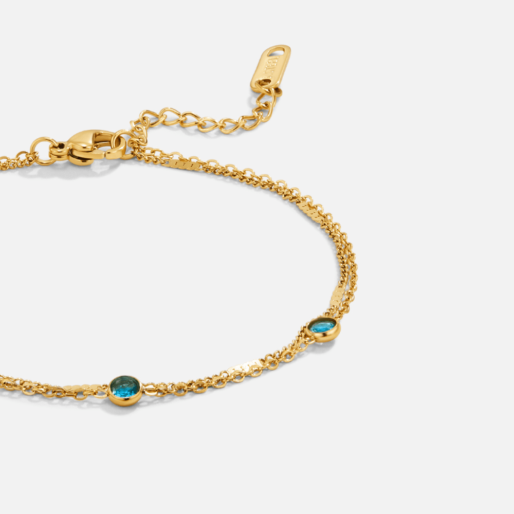Bracciale a Strati Athena Cristallo Blu