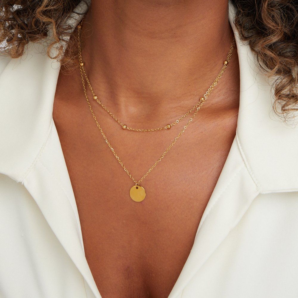 Collana a Strati con Disco