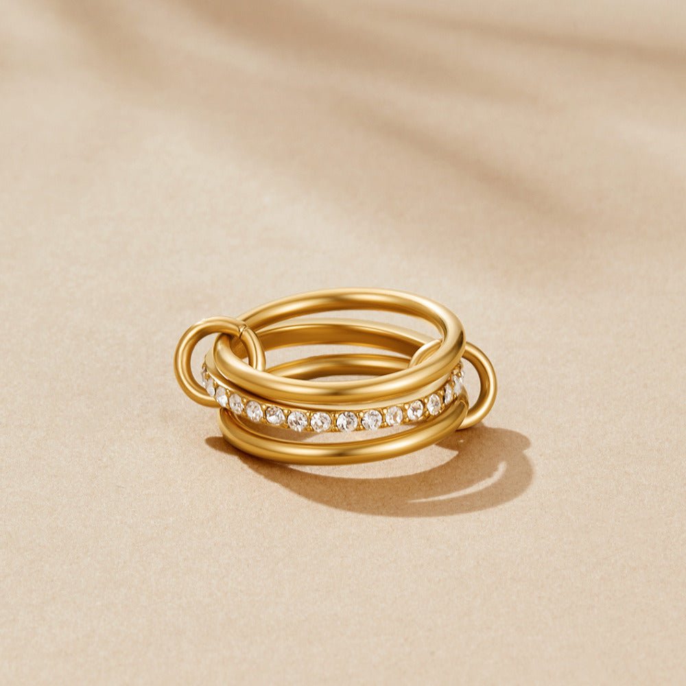 Anello a Strati Kaili Oro