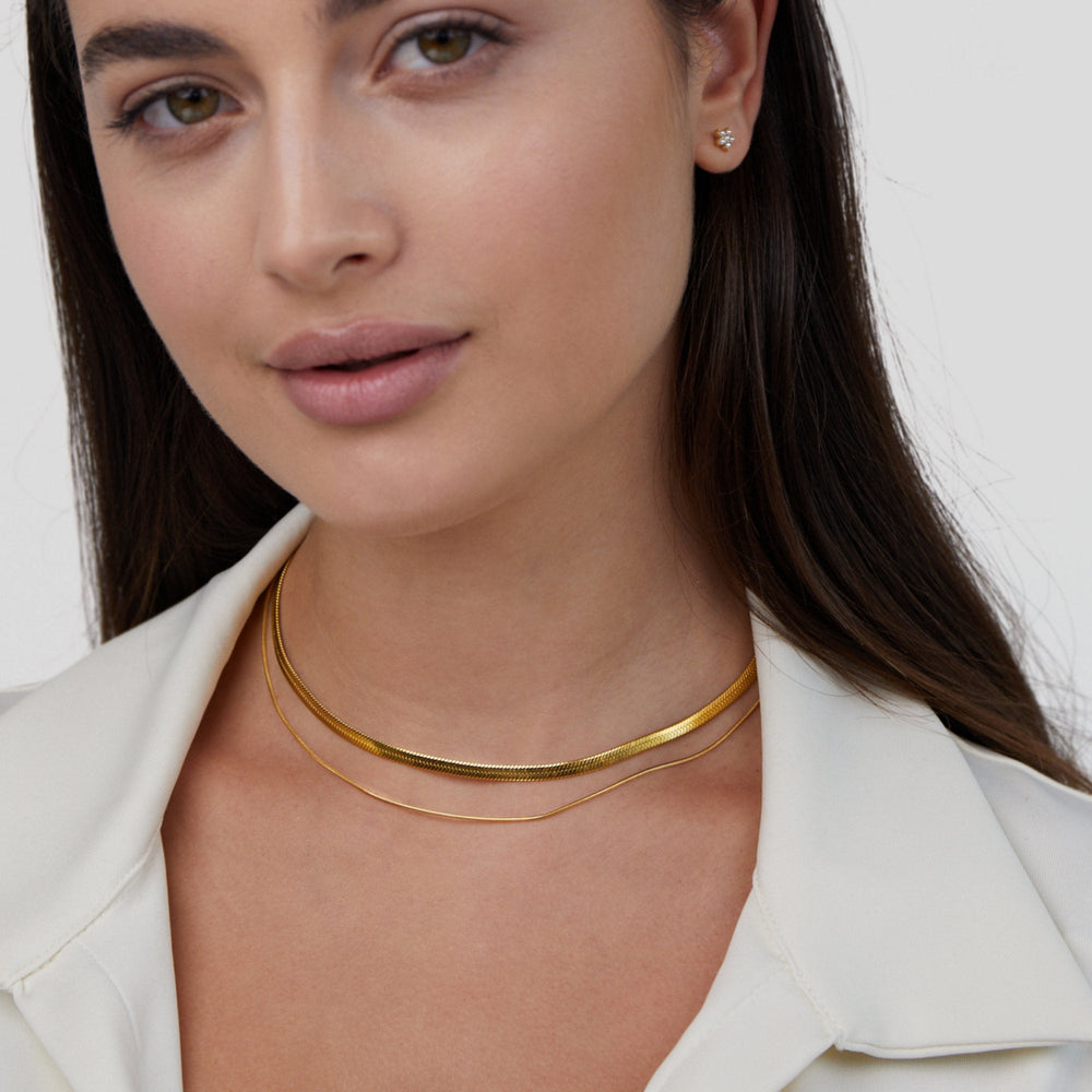 Collana a Strati Layla Oro 18K