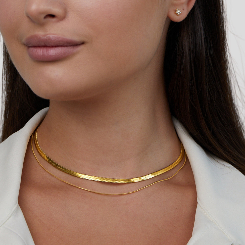 Collana a Strati Layla Oro 18K