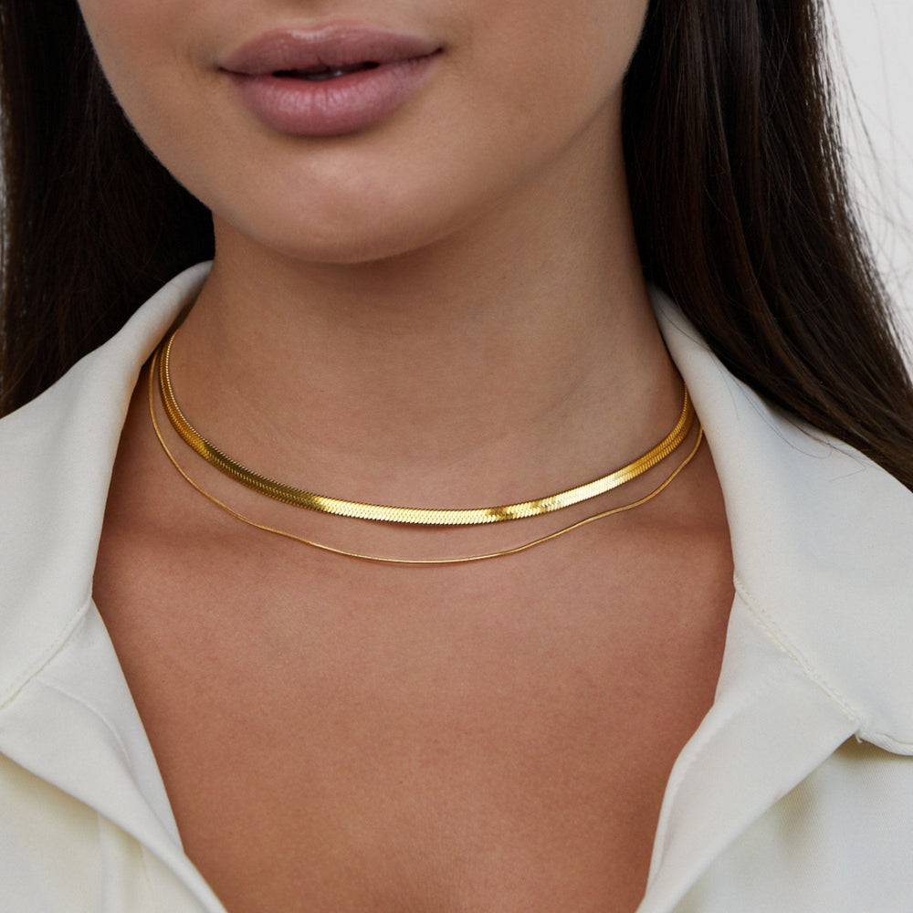 Collana a Strati Layla Oro 18K