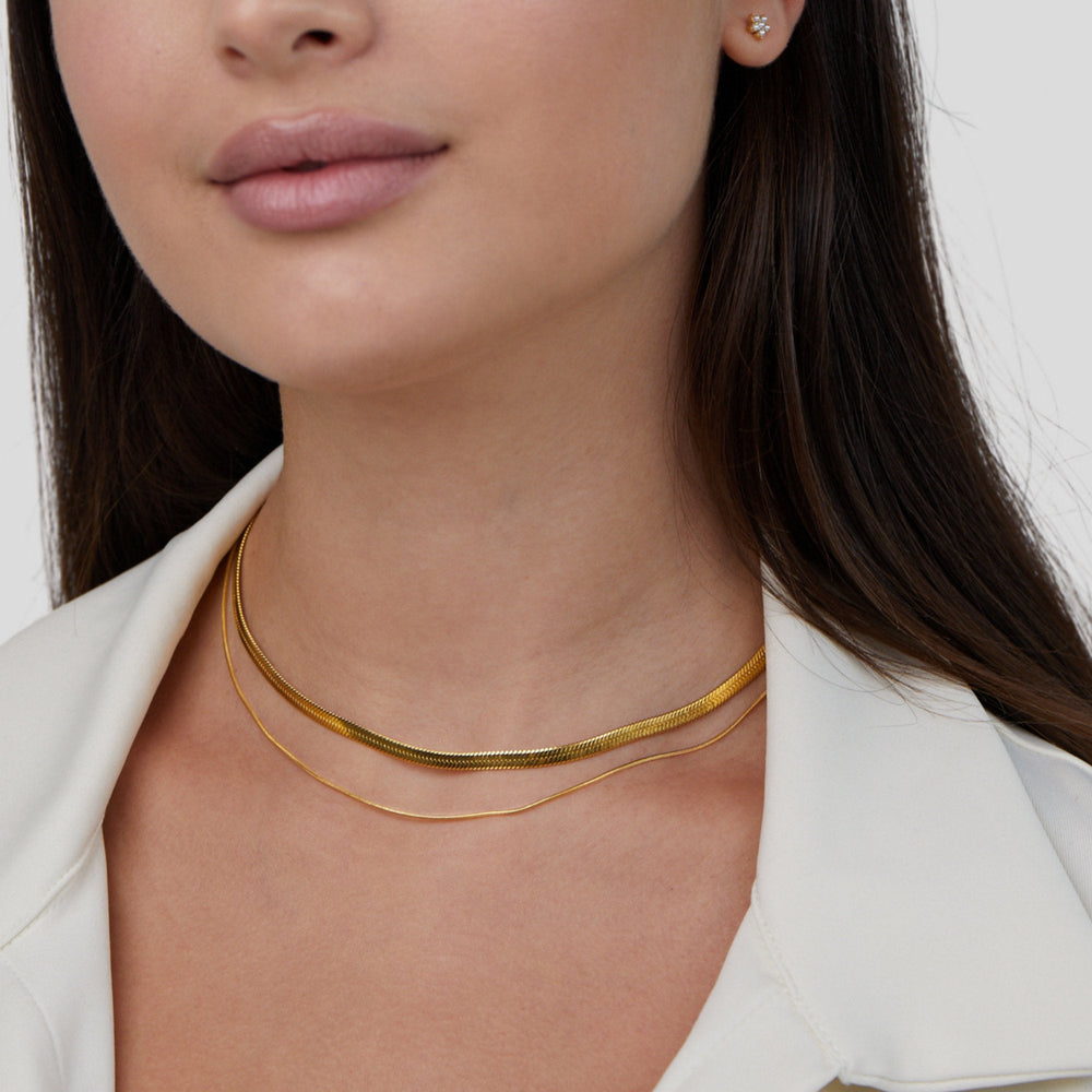 Collana a Strati Layla Oro 18K