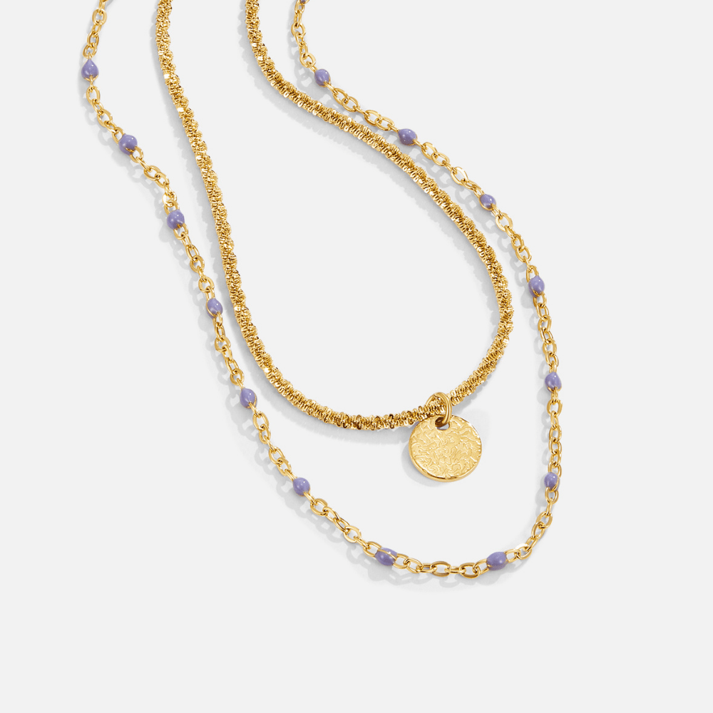 Collana a Strati Moneta Oro