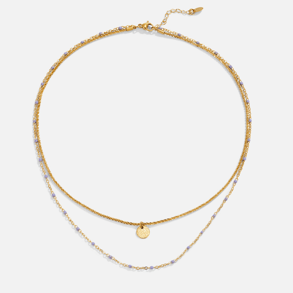 Collana a Strati Moneta Oro