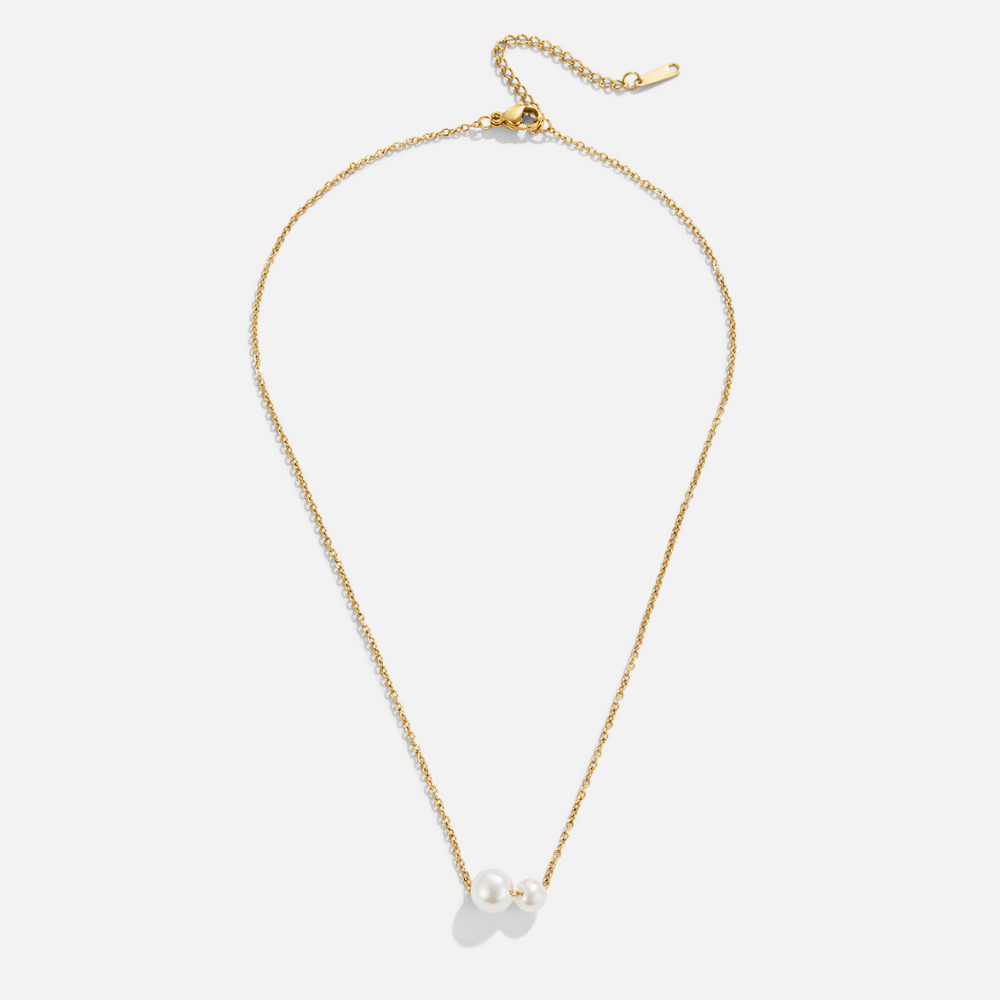 Collana con Ciondolo Doppia Perla Louise