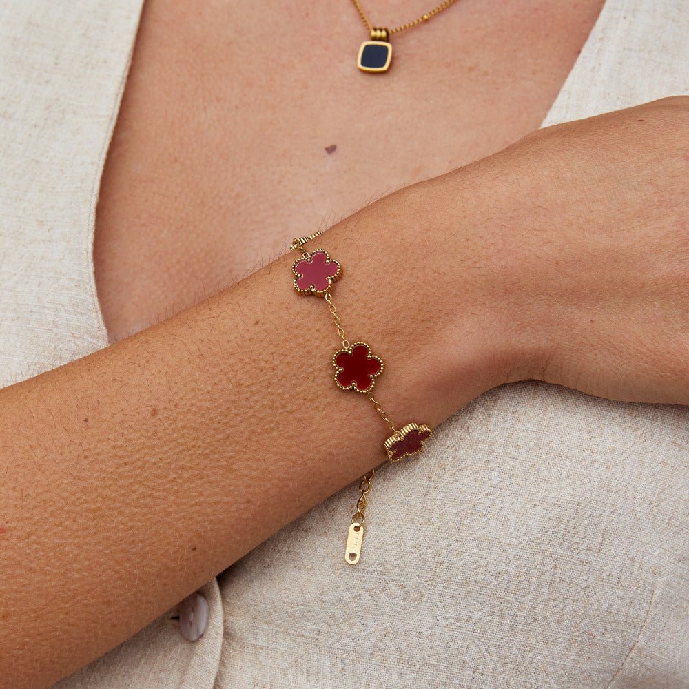 Bracciale Clover Rosso