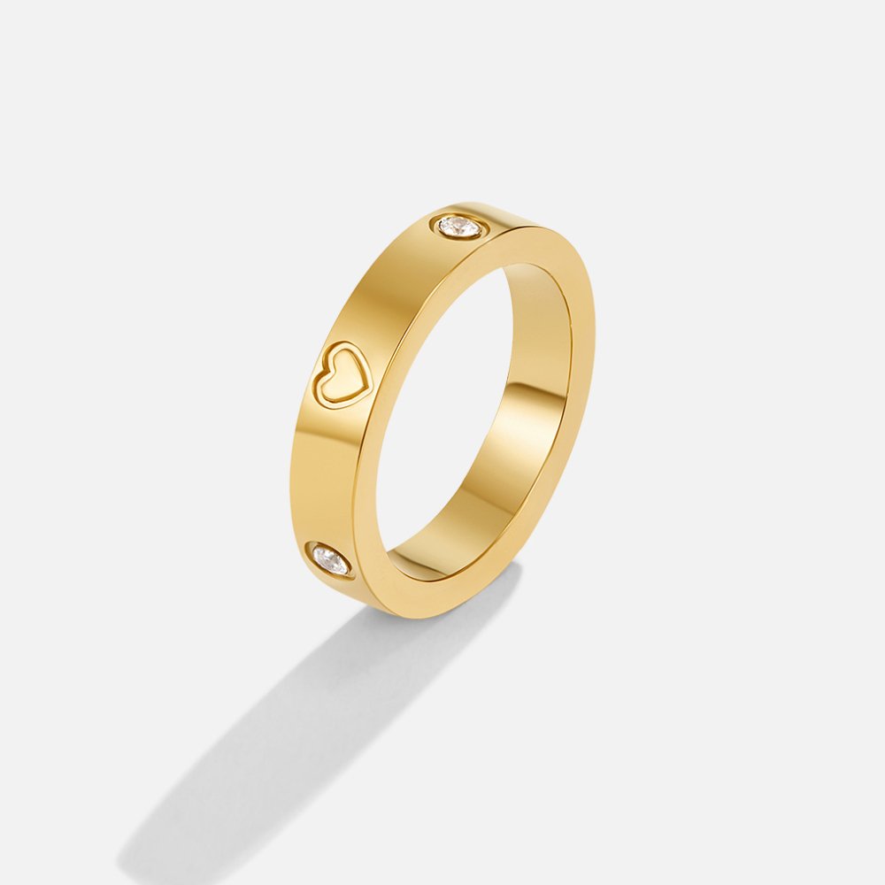 Anello Cuore Mari Oro