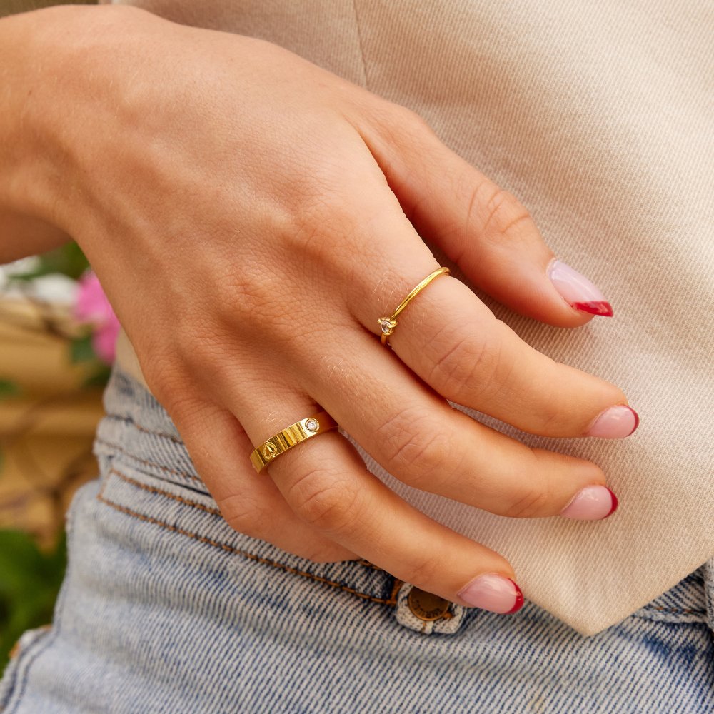 Anello Cuore Mari Oro