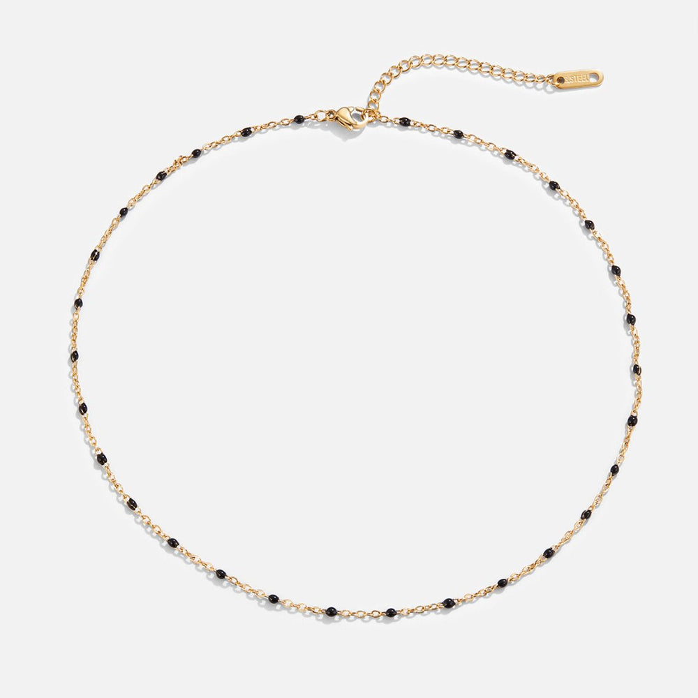 Collana Perline Nere Mila
