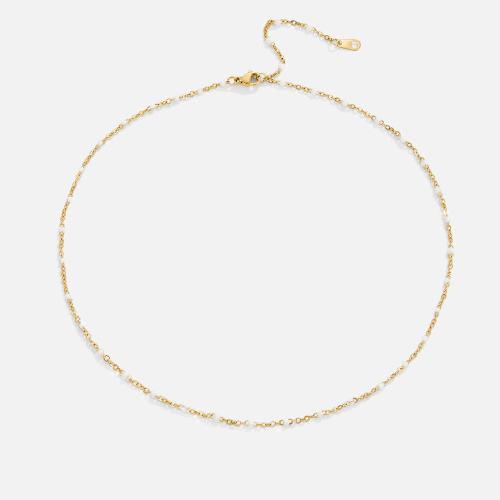 Collana Perline Bianche Mila