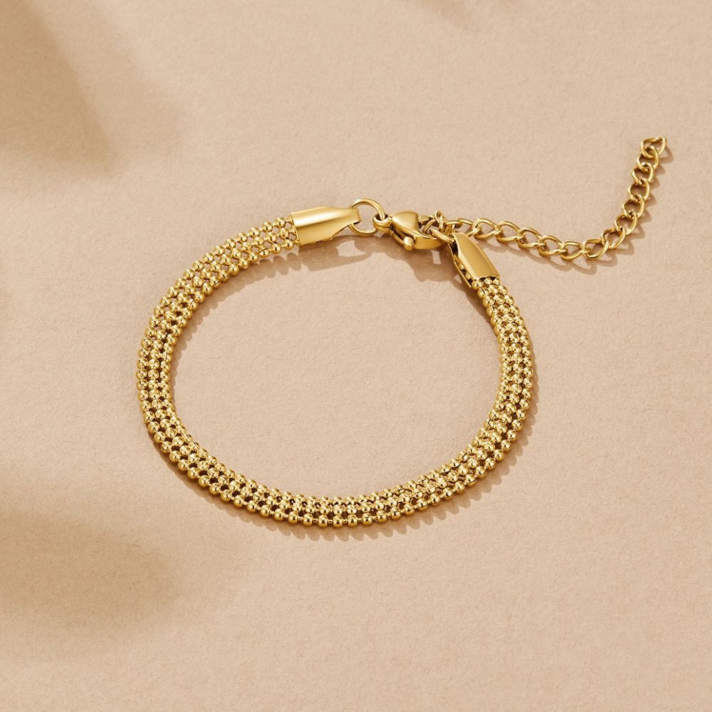 Bracciale a Catena con Perline Milan Oro