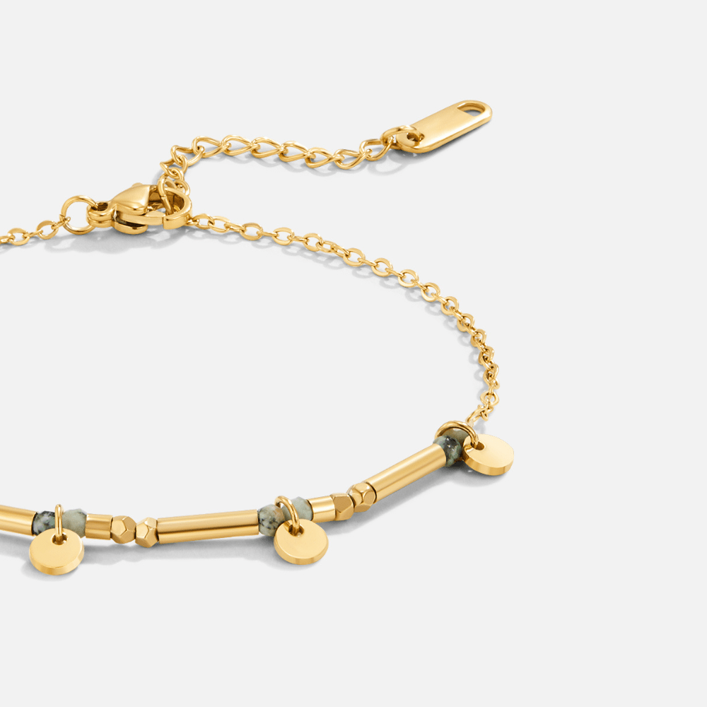 Bracciale Disco Neri Oro