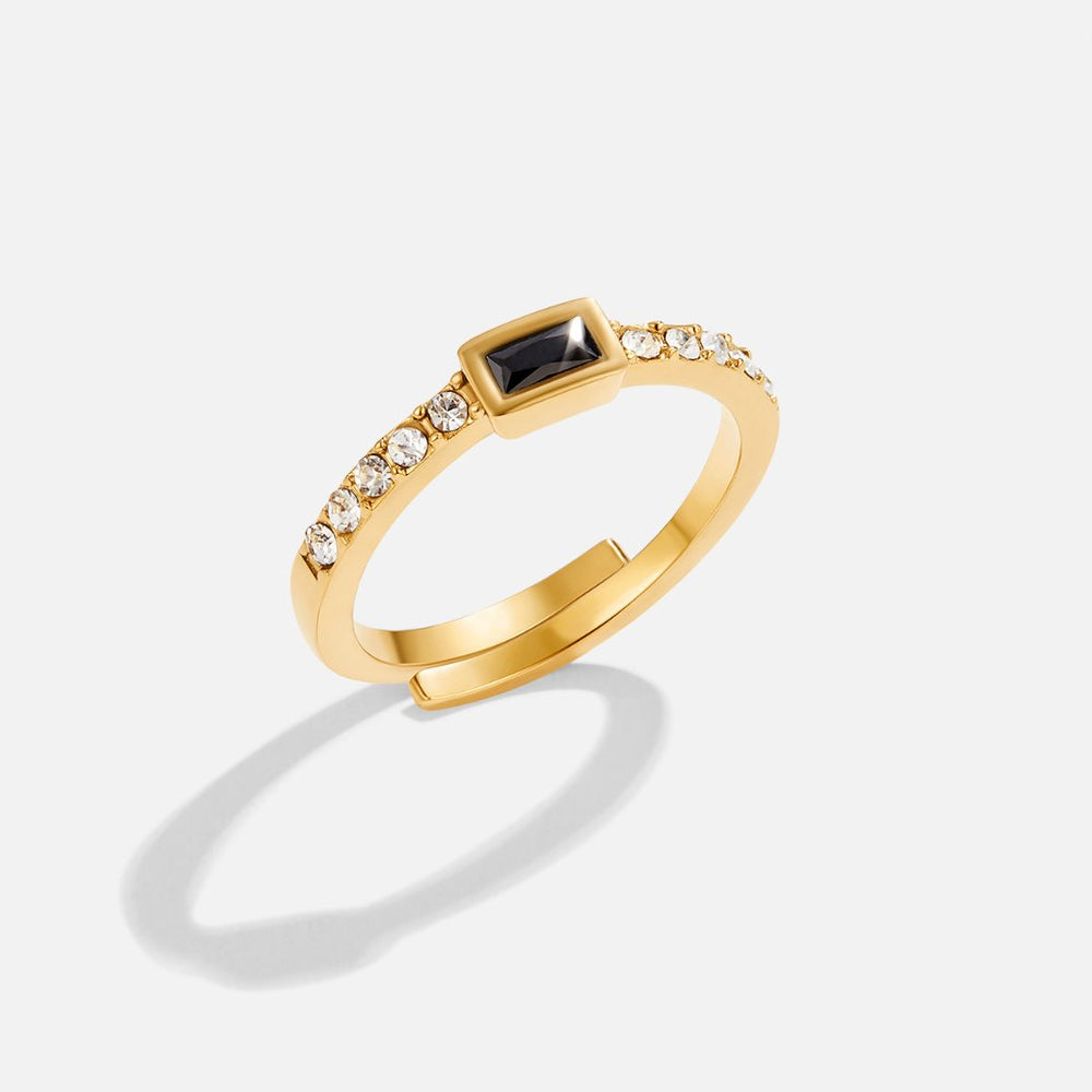 Anello Cristallo Onice Nero