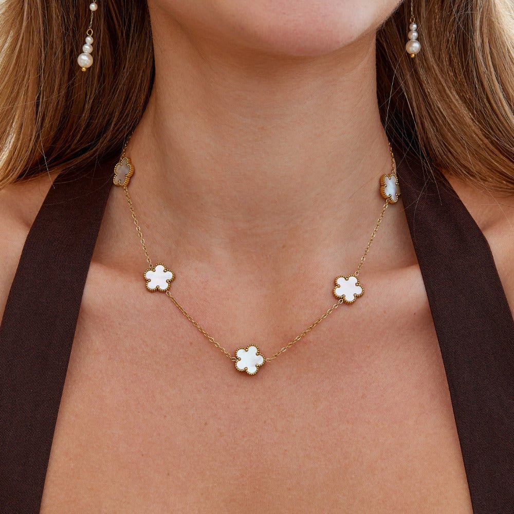 Collana Clover Conchiglia e Perla