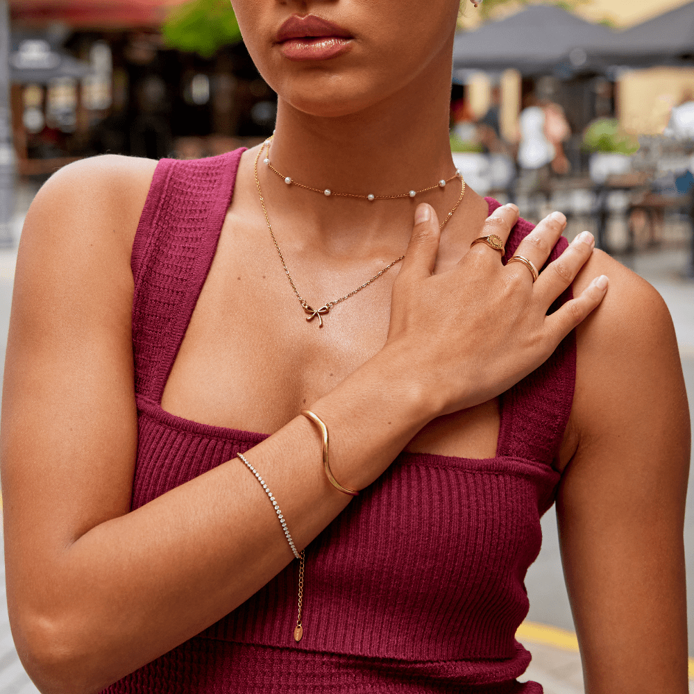 Collana con Ciondolo Fiocco Serenity