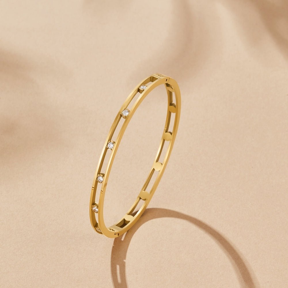 Bangle Sofia Cristallo e Oro