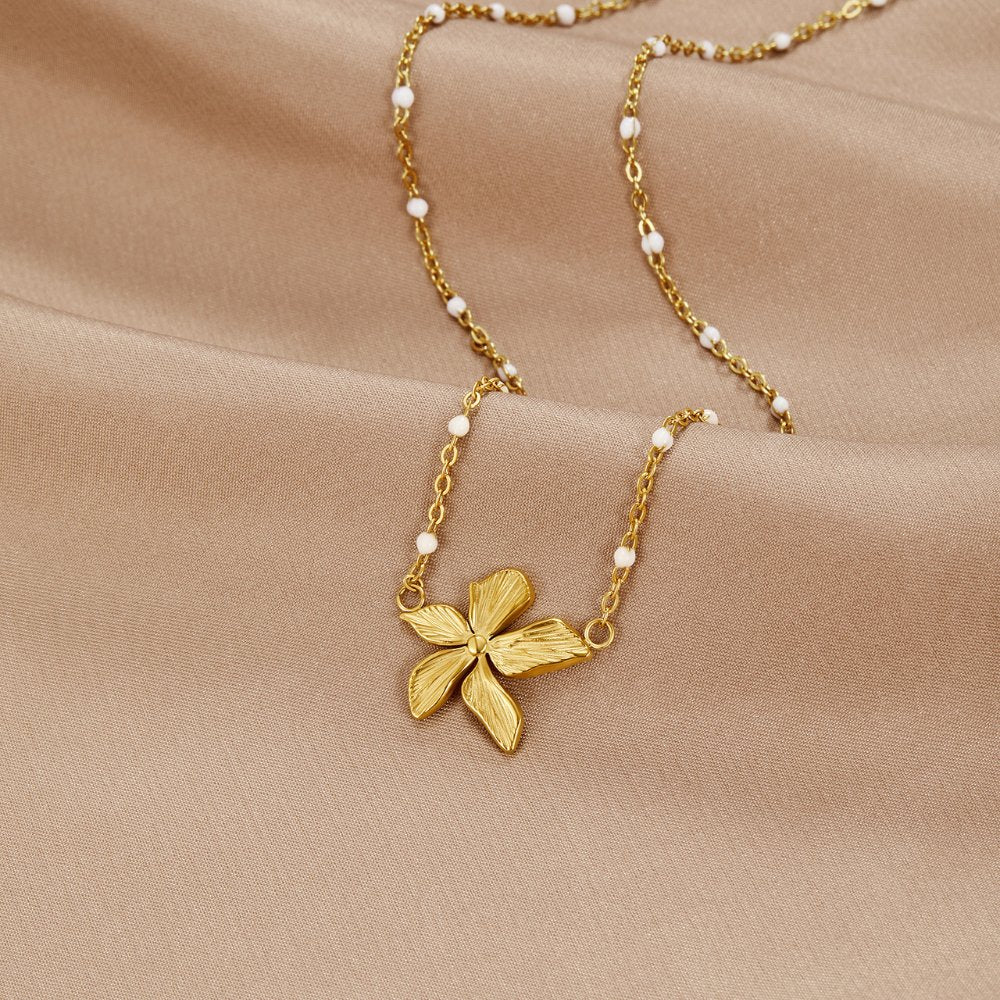 Collana Perline 'Fiore di Primavera'