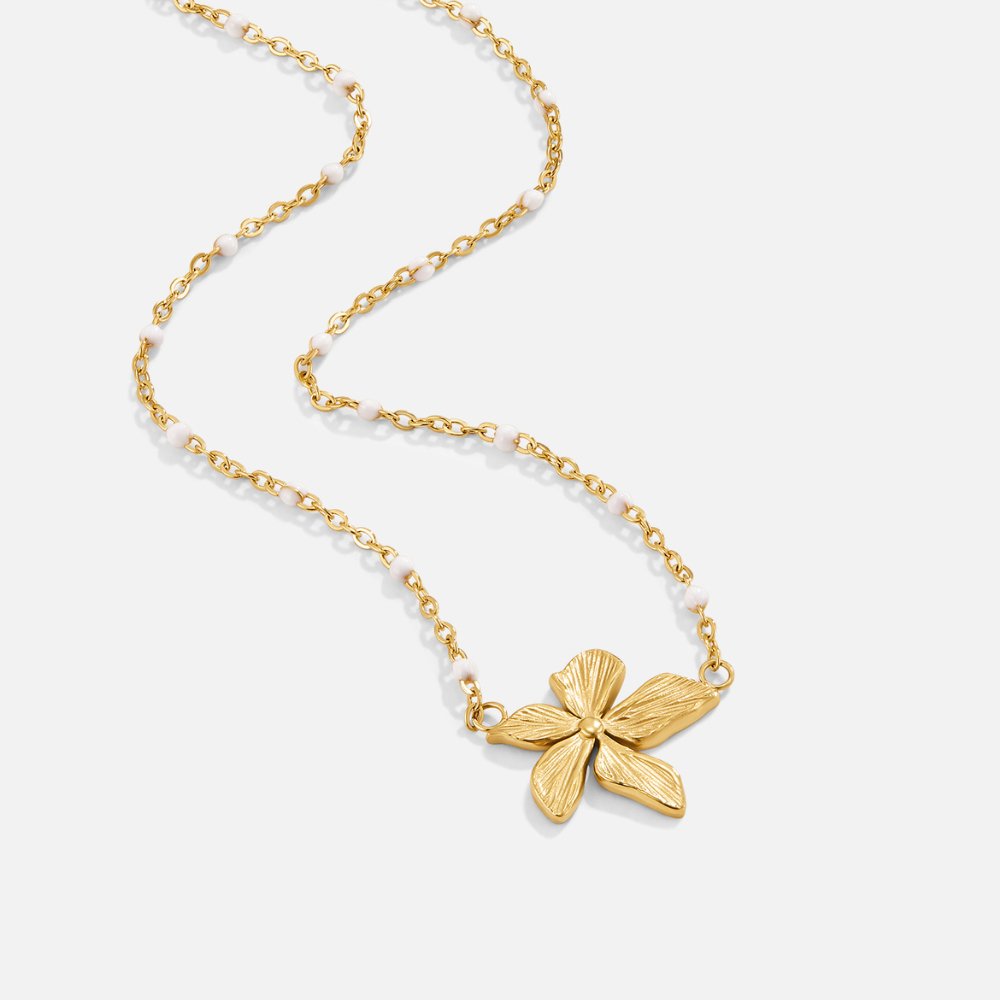 Collana Perline 'Fiore di Primavera'