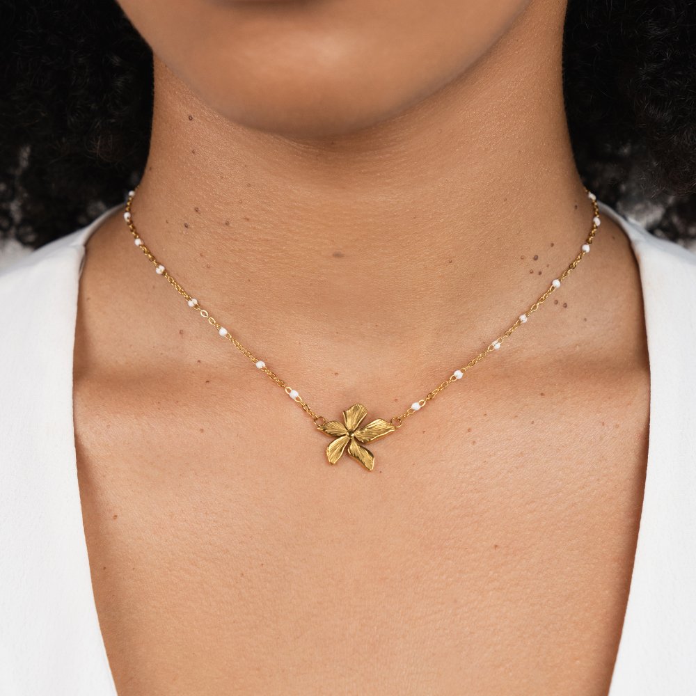 Collana Perline 'Fiore di Primavera'