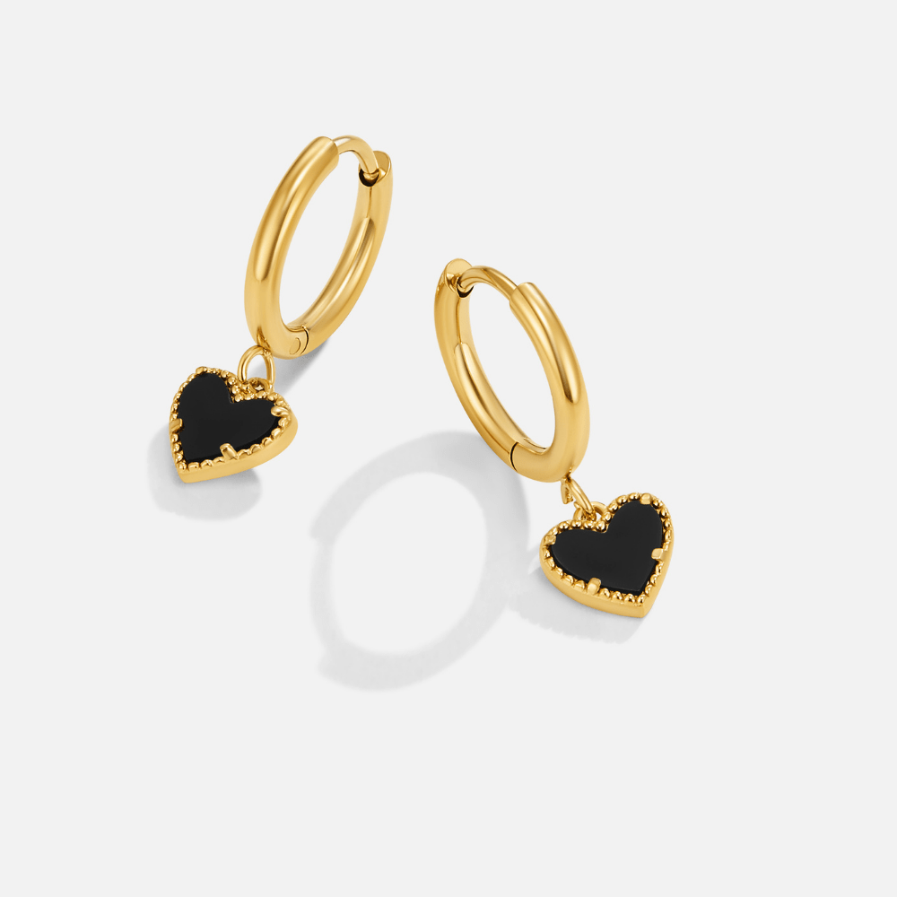 Orecchini a Cerchio 'Tainted Hearts'