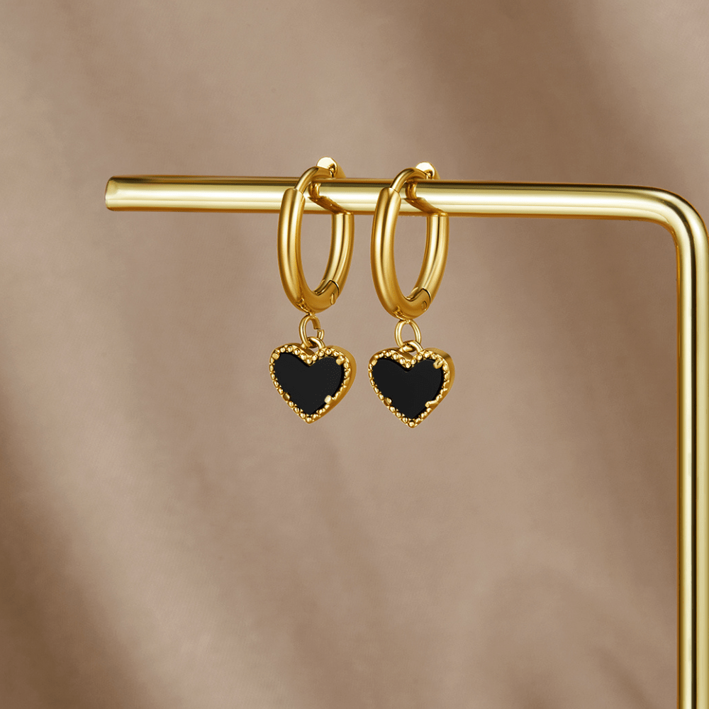 Orecchini a Cerchio 'Tainted Hearts'