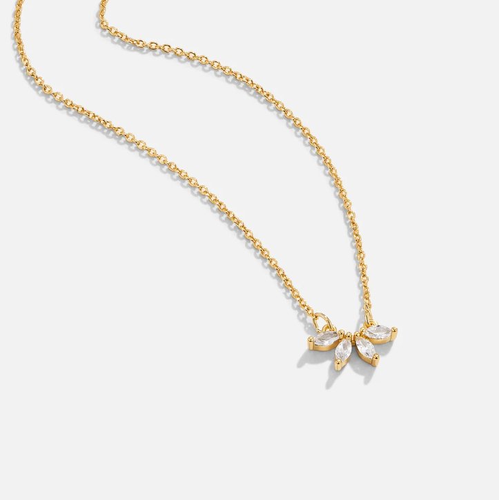 Collana con Ciondolo Foglia Cristallo Tiffany