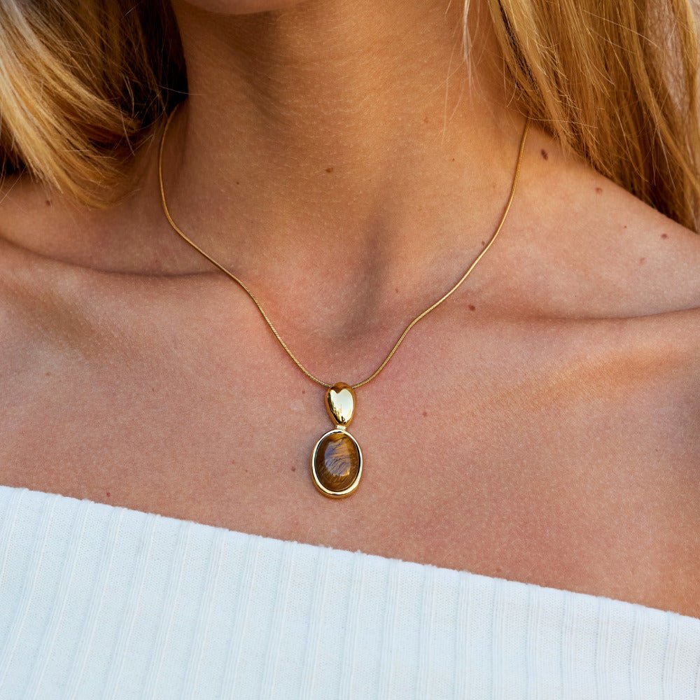 Collana Lunga Occhio di Tigre