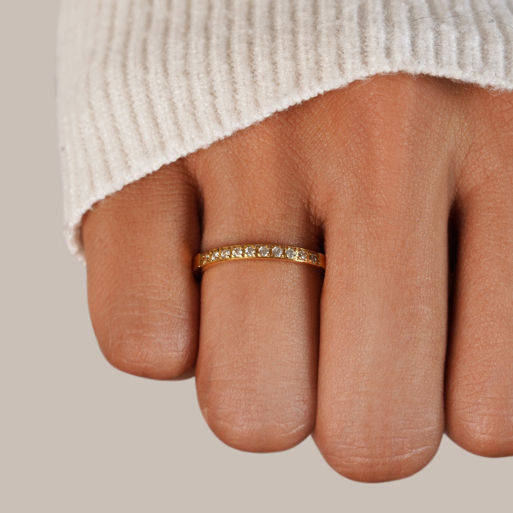 Anello Cristallo Timeless Beauty Oro 18K