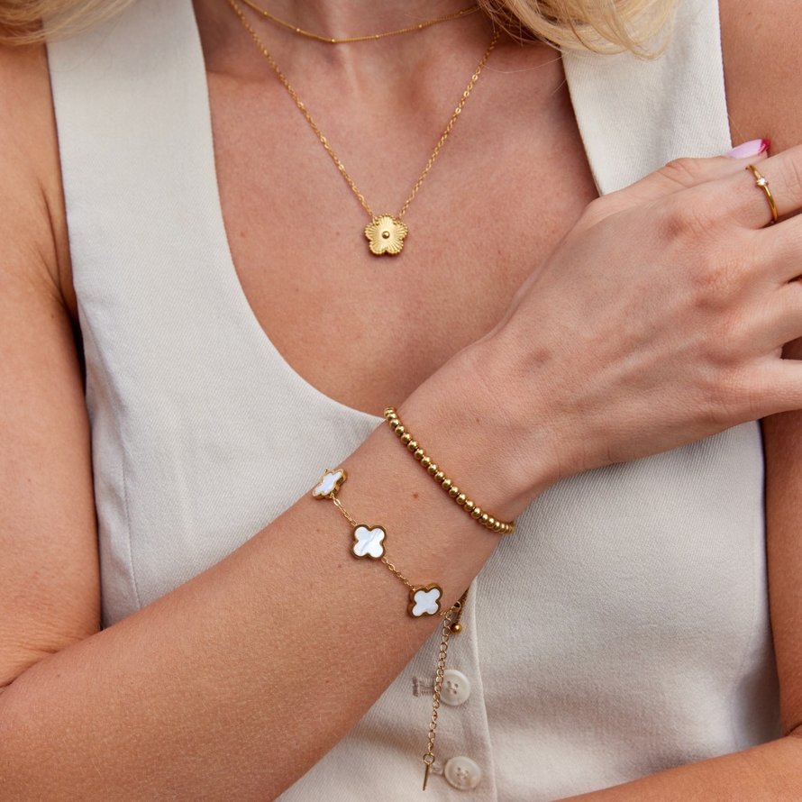 Bracciale Clover Bianco
