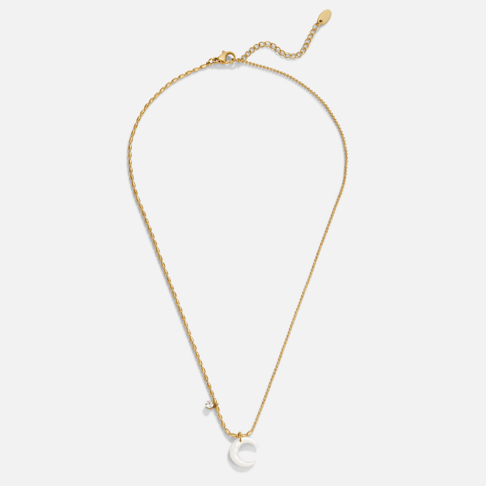 Collana Luna Crescente Bianca