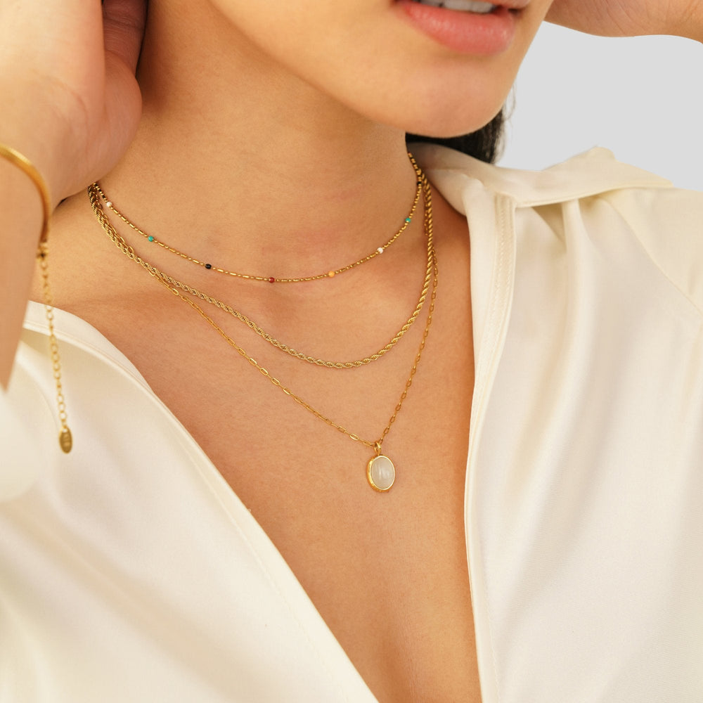 Collana Opale Bianco
