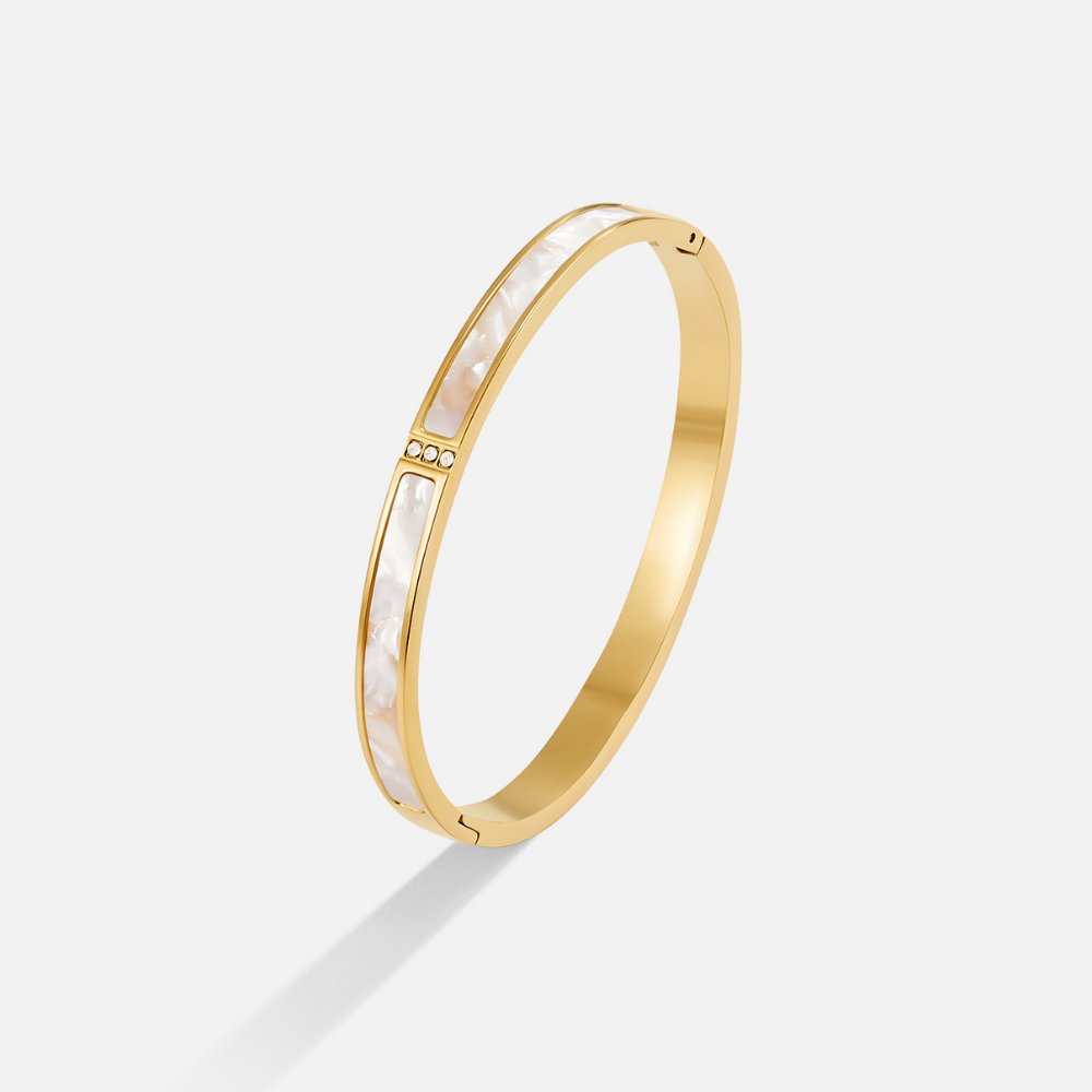 Bangle Sahara Bianco Oro