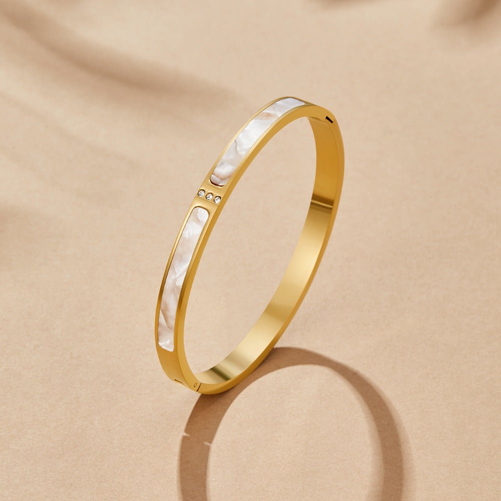 Bangle Sahara Bianco Oro
