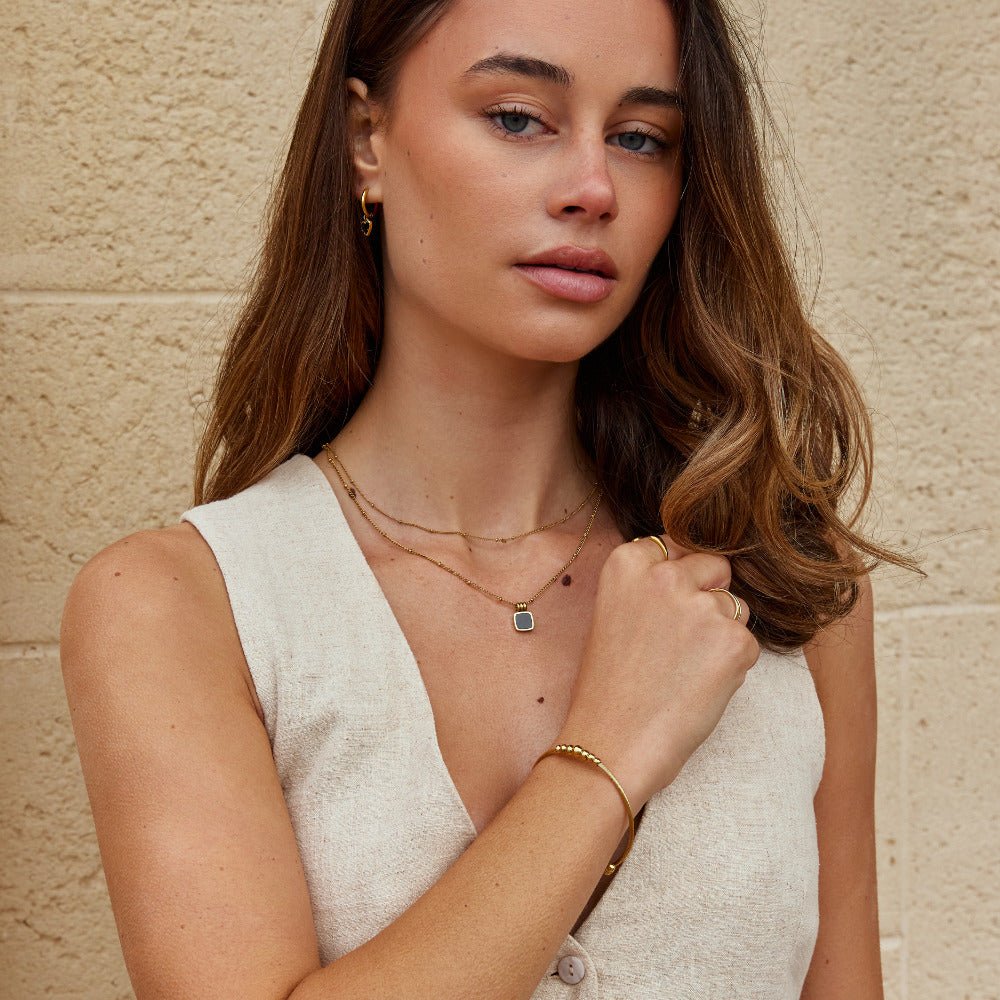 Bangle Perline Yuri Oro