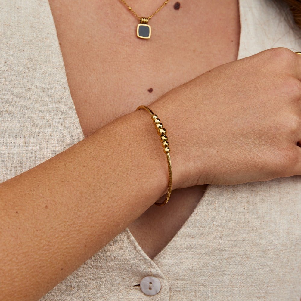 Bangle Perline Yuri Oro